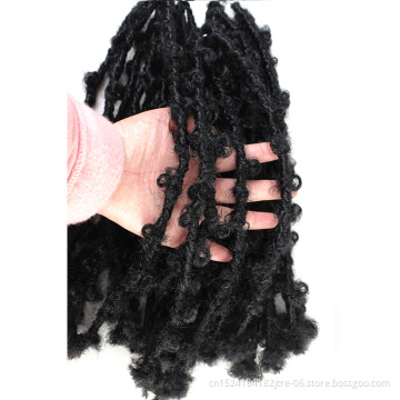 Japanese kaneka fiber locs crochet hair 12" distressed faux locs crochet, short faux locs distress crochet hair